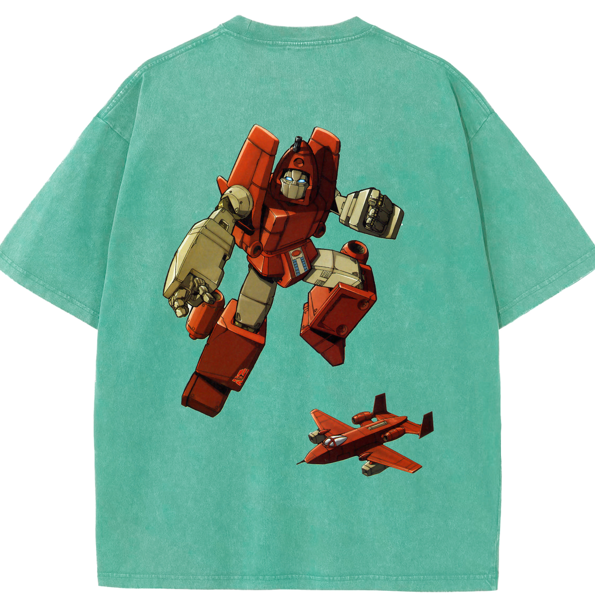 （画像用）  綿100% ヴィンテージ風 半袖Tシャツ（背面プリント）